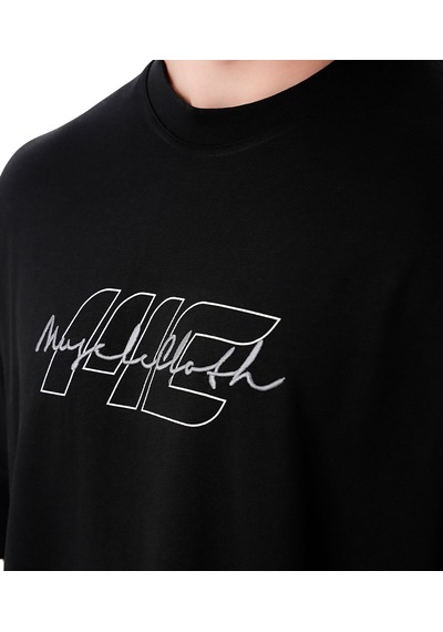 Musclecloth Icon Heavyweight Oversize T-shirt Siyah Siyah