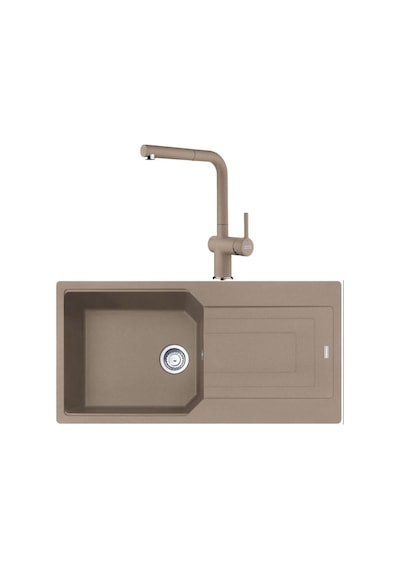 Franke Urban Ubg 611-100 Oyster Granit Evye Active Plus Doccia 2.0 Batarya Set Oyster