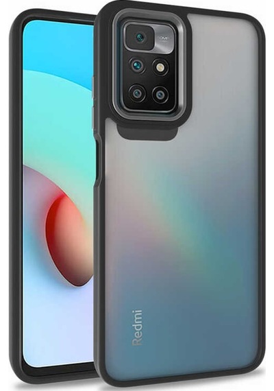 Xiaomi Redmi 10 Kılıf Kamera Nikelaj Kenar Renkli Kapak