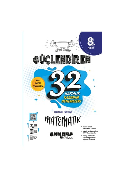 Ankara Yayıncılık 8.sınıf Güçlendiren Matematik 32 Haftalık Deneme