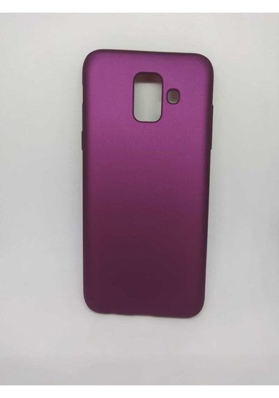Samsung Galaxy Uyumlu A6 Silikon Kılıf Lütfen Plus Ile Karıştırmayınız Mor
