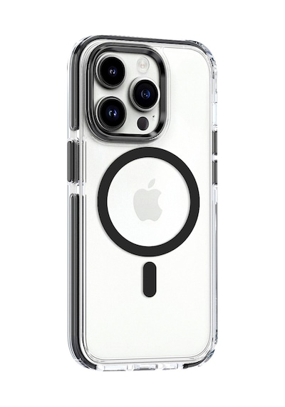 Apple iPhone  Uyumlu,  15 Pro Max Bella Magsafe Kapak - Siyah