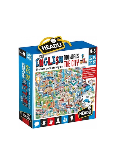 Headu 100 İngilizce Kelimeli Şehir Puzzle   It21000