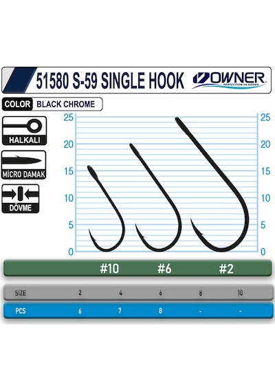 Owner 51580 S-59 Single Hook 2