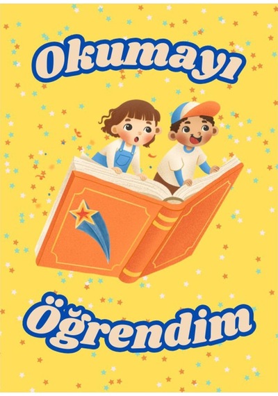 48 Adet Öğrenci Başarı Tebrik Kartı 70x50 Mm Okumayı Öğrendim