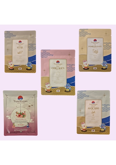 Wanda Nara Cosmetics Pure Korean Yüz Bakım Maske Seti 5'li