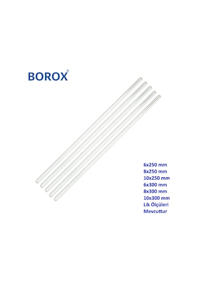 Cam Baget 8X300 Mm - 5 Adet / Paket - İçi Dolu Çubuk