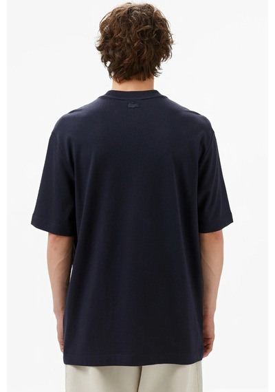 Lacoste Men's Loose Fit Navy Tshirt Pamuklu Geniş Kalıp Reflektörlü Bisiklet Yaka Baskılı Erkek Tişört Lacivert Lacoste Men's Loose Fit Navy Tshirt Pamuklu Geniş Kalıp Reflektörlü Bisiklet Yaka Baskılı Erkek Tişört Lacivert