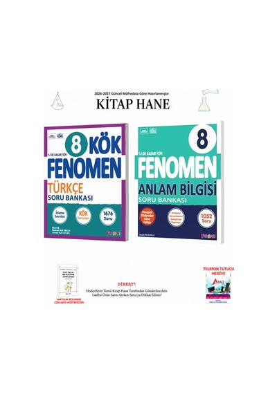 Fenomen 8. Sınıf Kök Türkçe Ve Anlam Bilgisi Seti