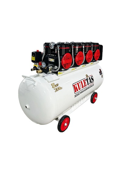 Kuletaş 200litre 8hp Premium Sessiz Yağsız Hava Kompresörü Dental