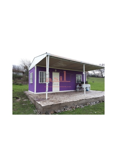21 M² 1+1 Çatı+Verandalı Dış Cephe Betopanlı Konut Konteyner