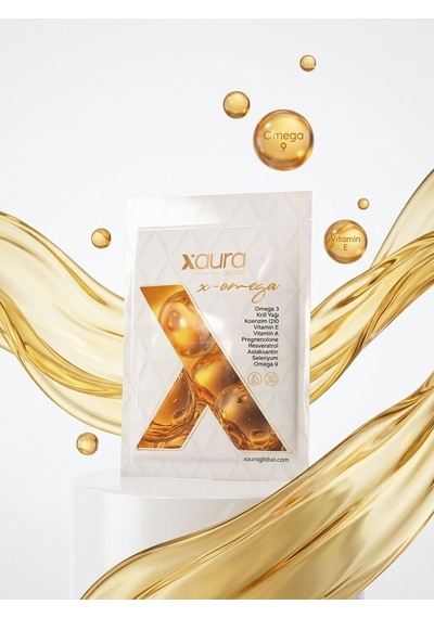 Aura X-omega Transdermal Wellness Bandı Omega 3-9, Krill Yağı, Koenzim Q10, Resveratrol