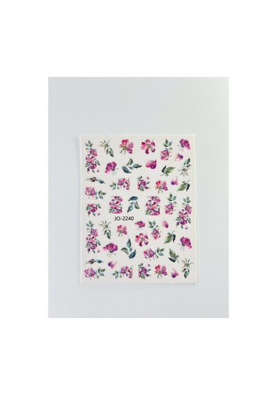 Nail Art Sticker Kendinden Yapışkanlı, Tırnak Süsleme, Tırnak Dövmesi Stikır 2240 Çok Renkli-2240 Nail Art Sticker Kendinden Yapışkanlı, Tırnak Süsleme, Tırnak Dövmesi Stikır 2240 Çok Renkli-2240