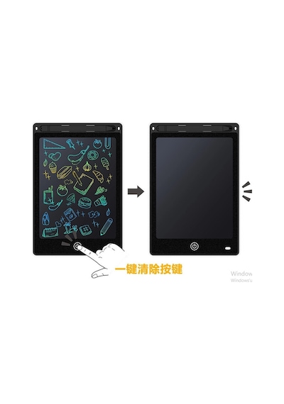 20 Inc Renkli Lcd Grafik Dijital Kalemli Çizim Tableti Yazı Tahta Not Yazma Eğitim Tableti Siyah İtem0015k20inç