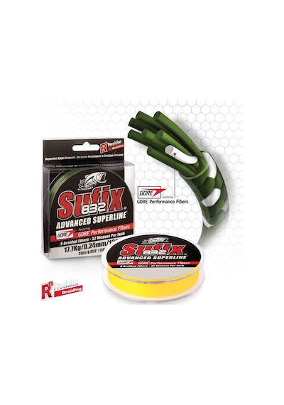 Sufix 832 Advanced İp Misina Hi-is Yellow 0.18mm - 120mt - 12kg