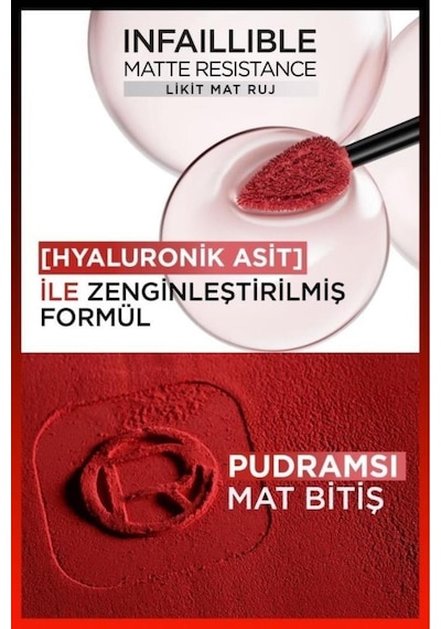 L'Oréal Paris Infaillible Matte Resistance Likit Mat Ruj 230 Shopping Spree