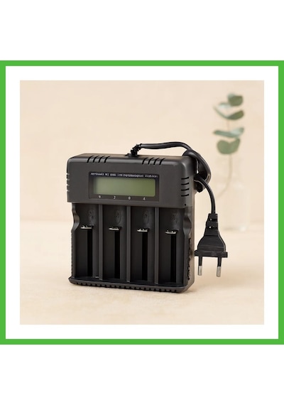 Vaveni 4 Yuvalı Li-ion Pil Şarj Cihazı 3000ma 4.2v 18650/26650/16340 Uyumlu Arz