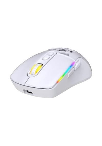 Nexus Air Kablosuz 10000 Dpi Pixart Pmw3325 Sensör Makro Yazılımlı & Değiştirilebilir Kapaklı Rgb Kablosuz Gaming Mouse - Beyaz