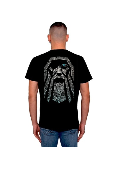 Odin Vikings Logo Vikingler Savaşçı Warrior Tişört Unisex T-shirt 001