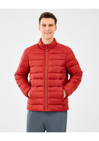 Skechers M Essential Outerwear Padded Jacket Erkek Kırmızı Mont S231242-3912 Kırmızı