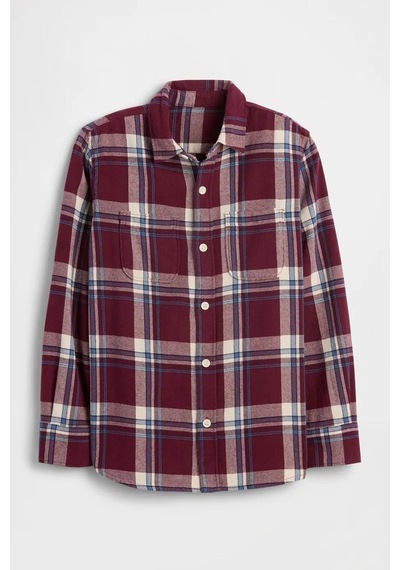 Gap V-ls Flannel Çocuk Gömlek 796569000 Kırmızı