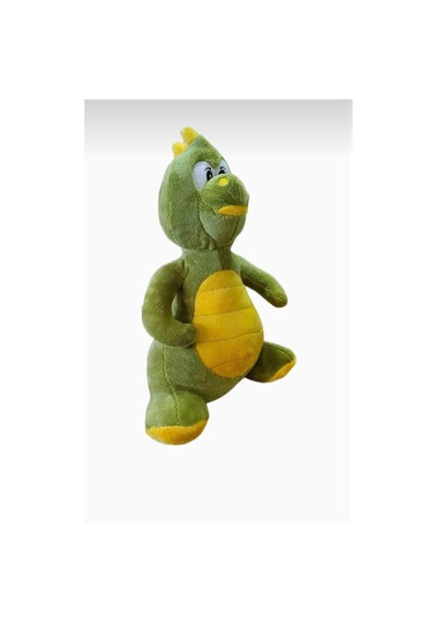 Şirin Dino Peluş 40 Cm Sevimli Ve Konforlu Uyku Yastığı Ve Sarılma Arkadaşı Dekoratif Oyuncak Yeşil