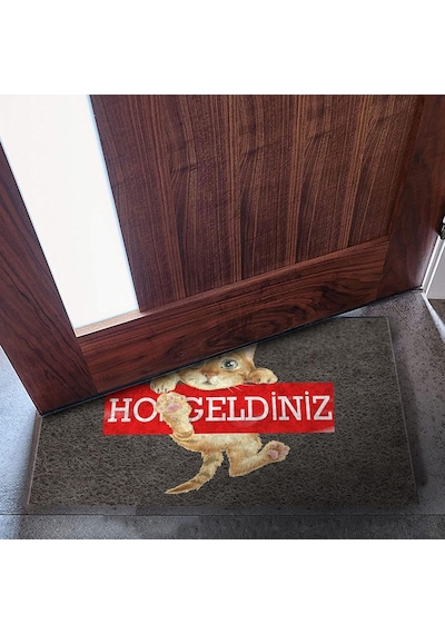 Ayrex Dekoratif Kapı Önü Paspas Dış Mekan Ev Içi Banyo Mutfak Yatak Odası Giriş Paspasları Mr Buldog 40x60 Diğer