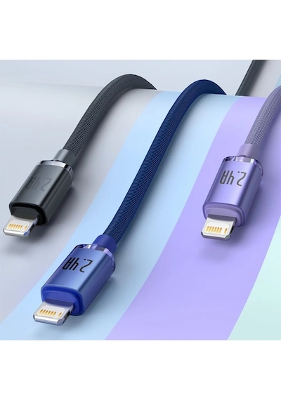 Baseus Crystal Shine Series USB to Lightning 1.2m 2.4A Hızlı Şarj
