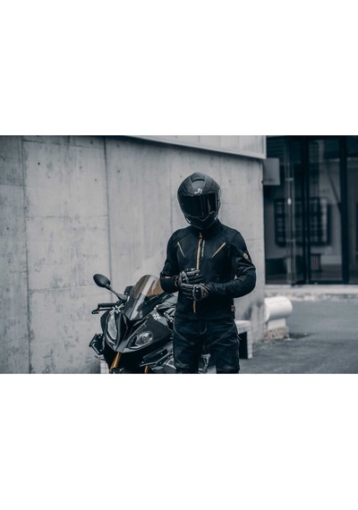 Motoanl Motosiklet Montu Yazlık Full Korumalı Pu Kaplamalı Polyester Naylon Fileli Kumaş Black Mont