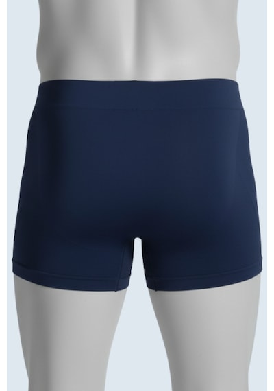 Elilom Erkek Boxer 3'lü Paket Daily Comfort Dikişsiz Nefes Alır Pamuklu Lacivert Set 3p Lacivert