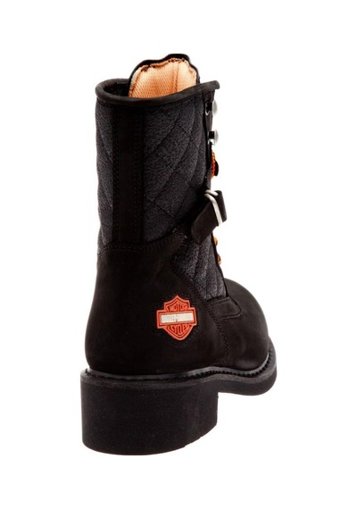 Harley Davidson New Worker Black Nubuk Erkek Bot Siyah