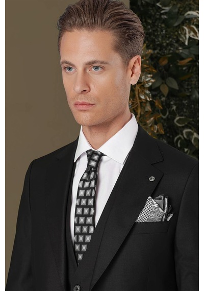 Efor Tk 881 Slim Fit Siyah Klasik Takım Elbise Siyah Efor Tk 881 Slim Fit Siyah Klasik Takım Elbise Siyah