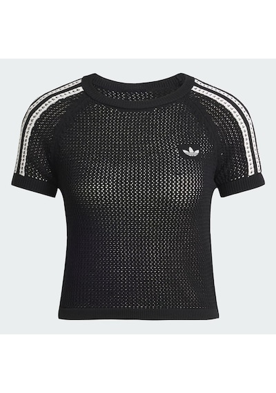 Adidas Knitted Crochet Cali Kadın Tişört C-adıkc6481b30a00 Siyah