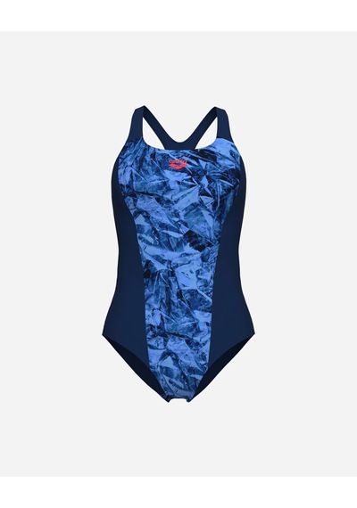 Arena Womens Crackle Swimsuit Swim Pro Kadın Yüzücü Mayosu 008229780 Lacivert
