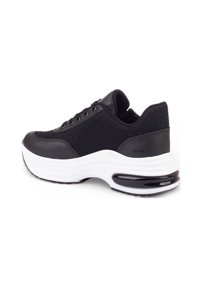 Modalendo 1511-26 Cilt Deri Simli Şeritli Anatomik Bağcıklı Kadın Sneaker Siyah Beyaz Siyah Modalendo 1511-26 Cilt Deri Simli Şeritli Anatomik Bağcıklı Kadın Sneaker Siyah Beyaz Siyah