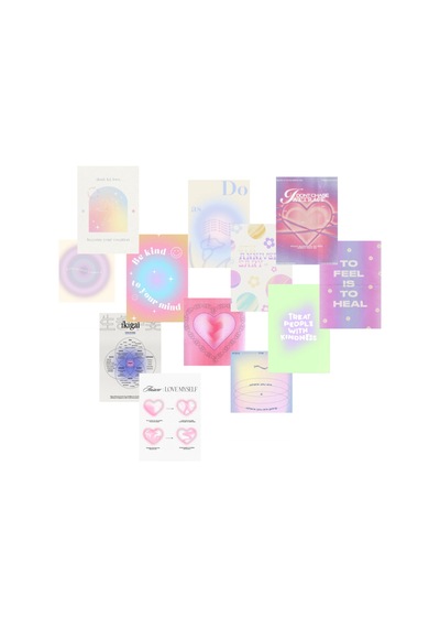 Mottolu Aura Angelcore Angel Number Poster Seti 12 Adet A5