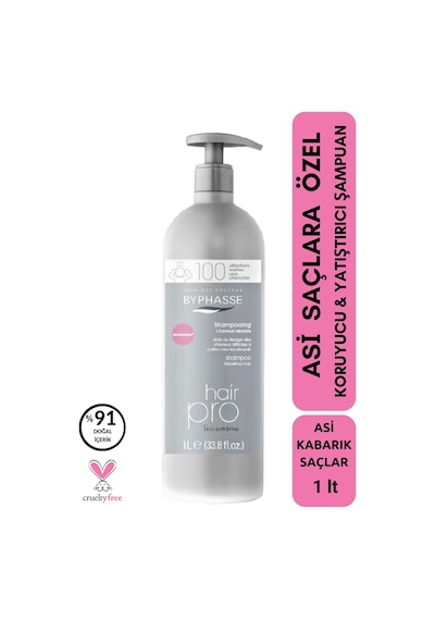 Byphasse Hair Pro Asi Saçlara Özel Koruyucu Ve Yatıştırıcı Şampuan 1000ml