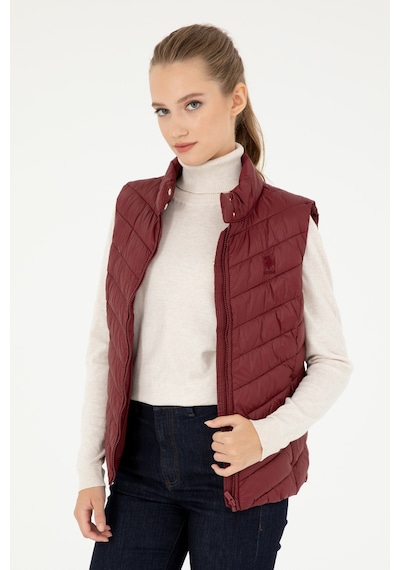 U.s. Polo Assn. Kadın Bordo Yelek Dokuma 50292675-vr014 Bordo