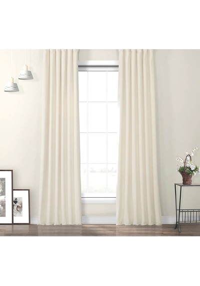 Evdepo Home Deniz Soft Pileli Fon Perde Krem