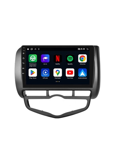 Honda Jazz Android Multimedya 2002-2008 Dijital Carplay Android Auto Navigasyon 8gb Ram 128gb 9"