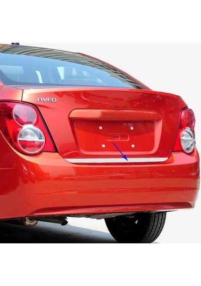 Chevrolet Aveo Sedan Krom Bagaj Alt Çıtası 2012- Şerit