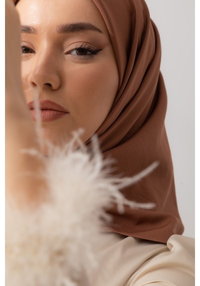 Silk Home Twill Eşarp 11343-52 Kahve