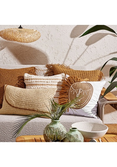 Mudo Home Vera Mono Kırlent Naturel 45x45 Bej