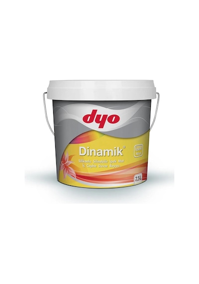 Dyo 7,5lt Dinamik İpekmat Silikonlu Silinebilir İç Cephe Duvar Boyası 4685 Saltanat Kırmızı 7,5 L