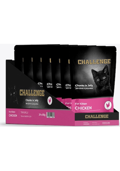 Pouch Challenge Yavru Tavuklu Yaş Mama 85 Grx24ad
