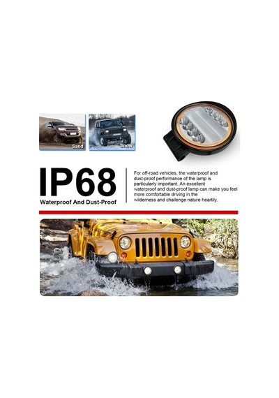 Yuvarlak Kırmızı Angelli Sis Lambası 12-24V Lass311