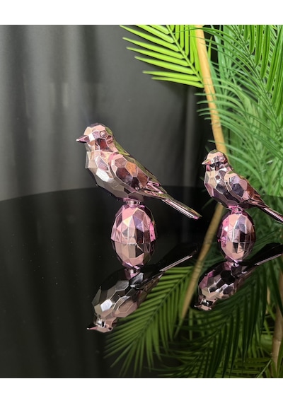 Lyra Dekoratif Kuş Pembe