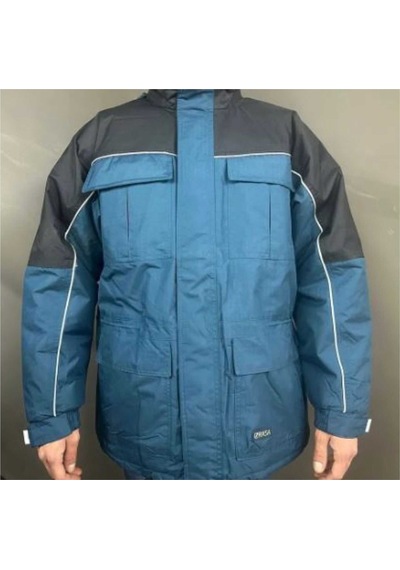Izrasa Ripstop Parka 2 Renkli Lacivert-Indigo Reflektif Şeritli