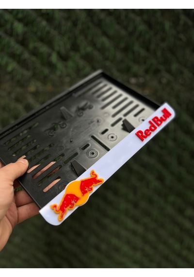 Redbull Motorsiklet Plakalık Beyaz 3d Model