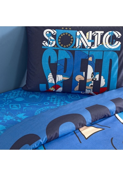 Taç Lisanslı Sonic Classic Pamuk Tek Kişilik Nevresim Takımı 000000001000049039 Çok Renkli